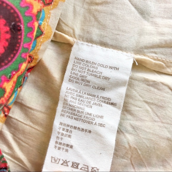 Anthropologie Let Me Be Abstract Ruffled Tank - Picture 10 of 13